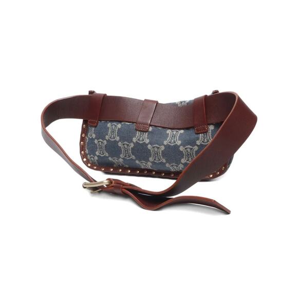CELINE Paris Macadam Canvas Waist bag Blue - Picture 2 of 7